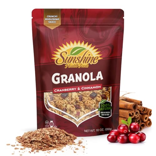 Sunshine Cranberry and Cinnamon Granola bag